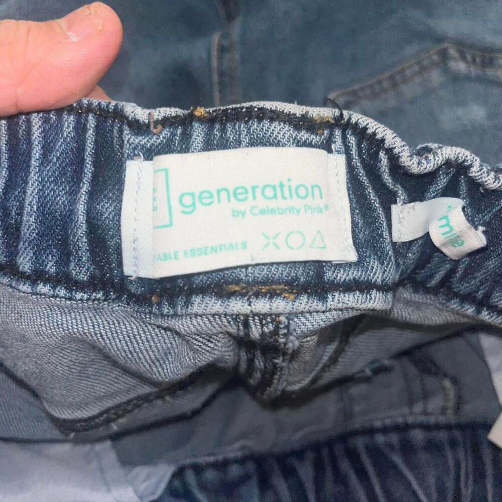 Celebrity Pink Regneration Women's Medium Wash Baggy Denim Joggers SZ M - Picture 5 of 5